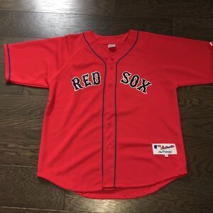 MLB Sewn Red Boston Red Sox #38 Curt Schilling Game Authentic Baseball Jersey 54